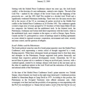 A Palestinian Perspective on the Peace Process