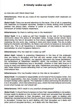 A timely wake-up call