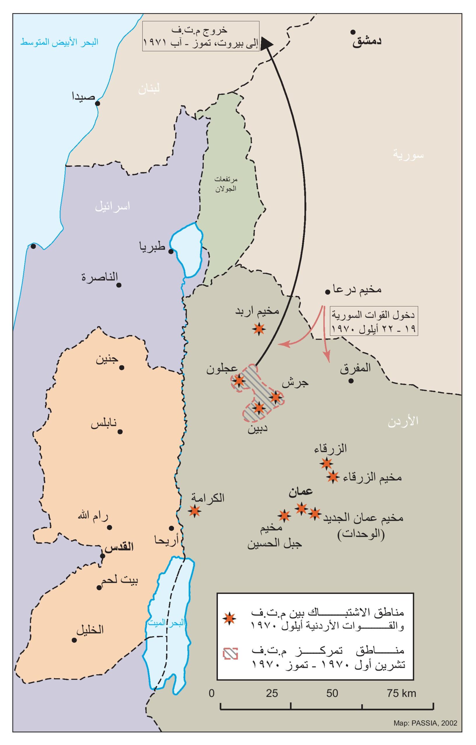 منظمة التحرير الفلسطينية 1965 – 1971