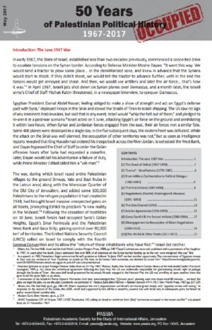 50 Years of Palestinian Political History 1967-2017
